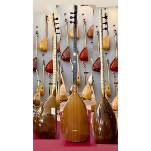 Oyma Dut Bağlama Profesyonel Uzun Sap