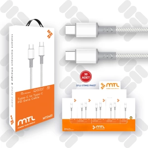 MT2451 60W Type-C To Type-C PD Şarj Data Kablo