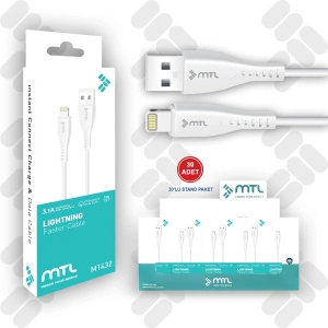 MT432 3.1A Lightning USB Şarj Data Kablo
