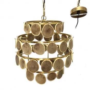 LUCEA LAPENA AHŞAP AVIZE 1XE27