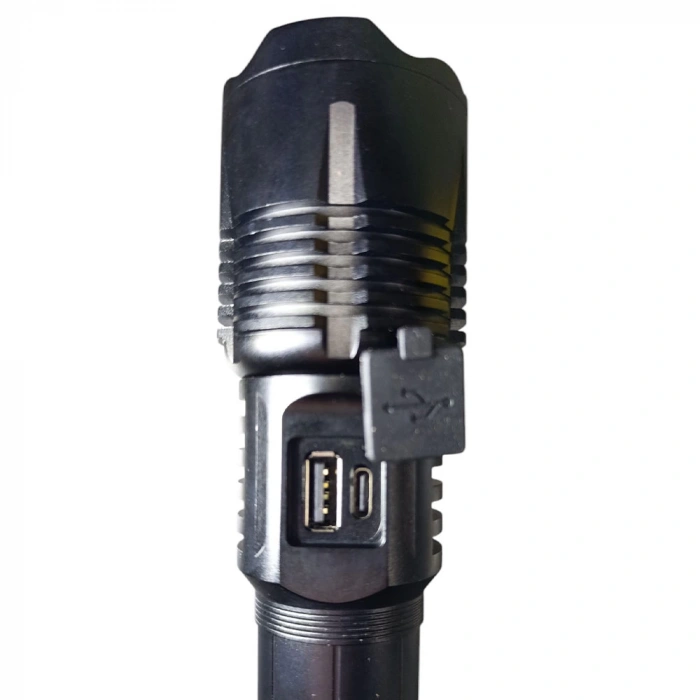 1500 Lümen TG Led 2800 mAH Zoom Özellikli Şarj Edilebilir El Feneri SK3300