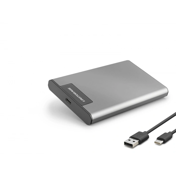 2.5 Inç Sata Hdd/Ssd Harici Disk Kutusu Usb 3.0 Type-C Rgb - Gümüş HDX1782