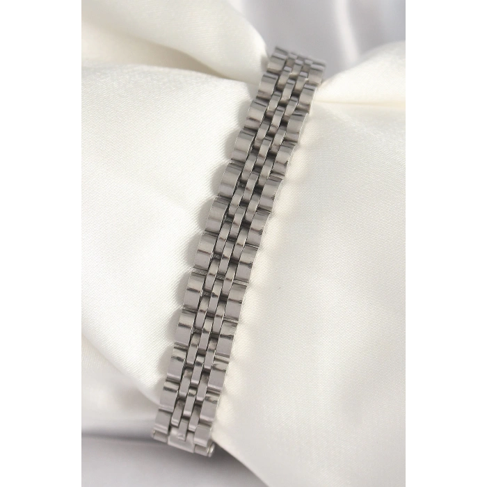 316L Çelik Gümüş Renk Zincir Model Erkek Bileklik