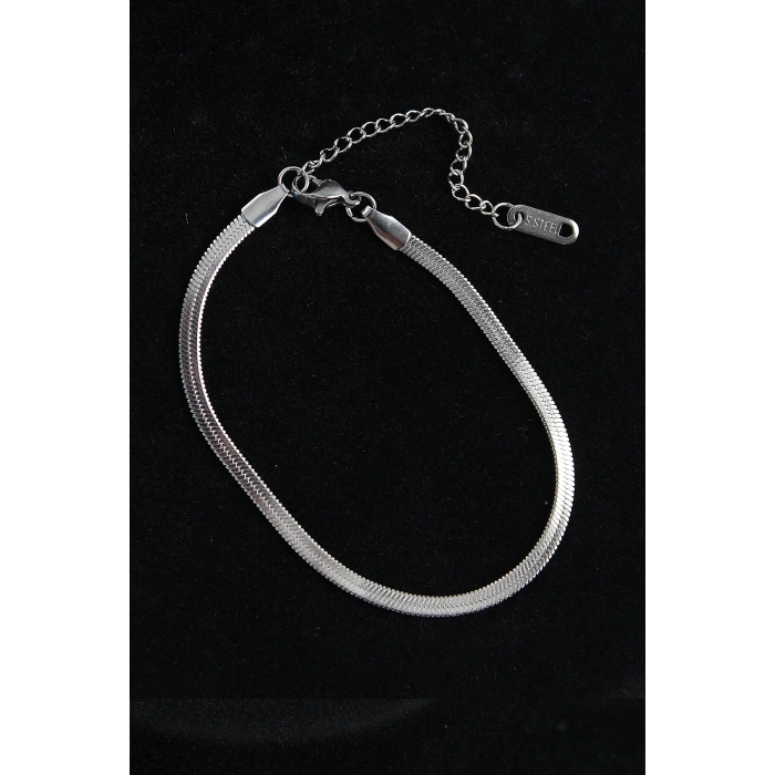 316L Çelik İtalyan Model Gümüş Renk Erkek Bileklik