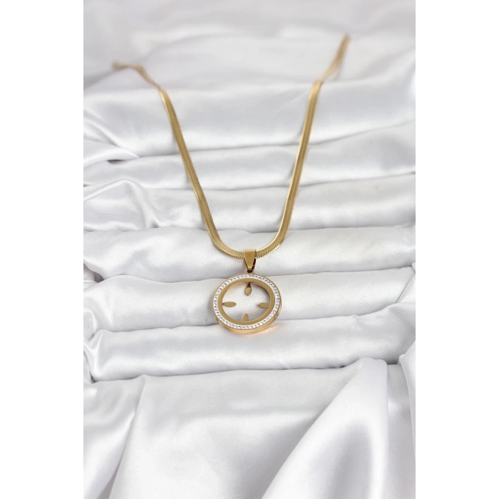 316L Çelik İtalyan Zincir Model Çeyrek Takılabilir Kadın Kolye