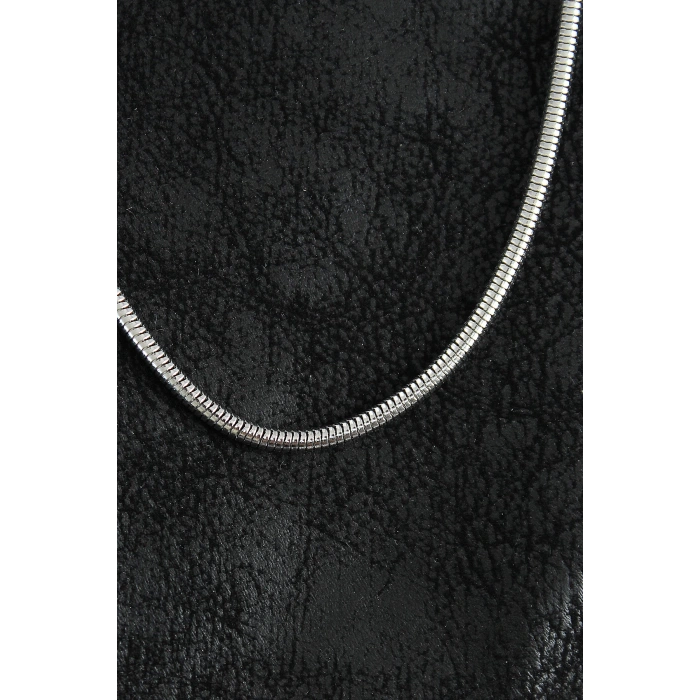 316L Çelik Oval İtalyan Zincir Model Gümüş Renk Erkek Kolye