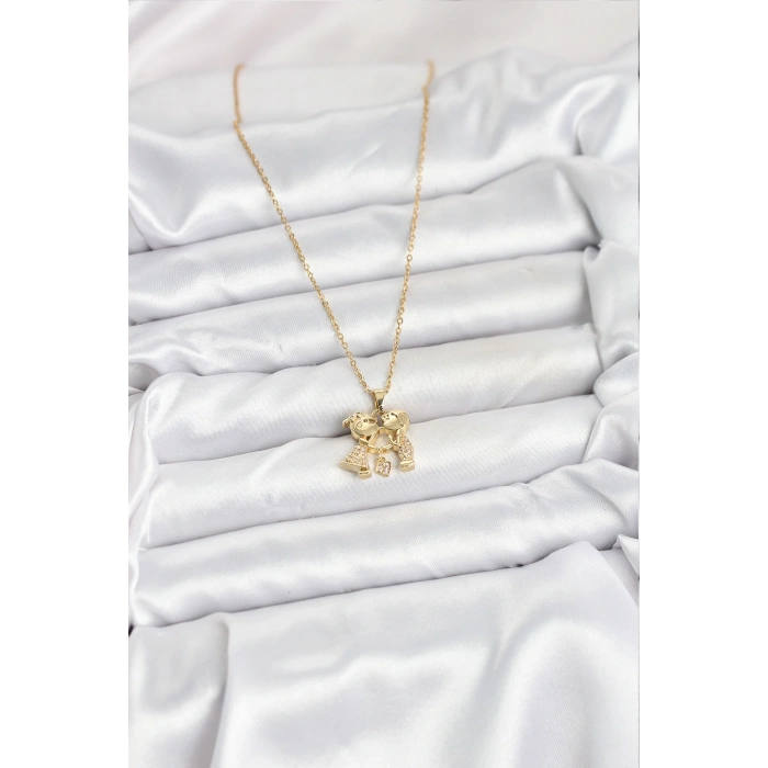316L Çelik Zincir Gold Renk Erkek Kız Model Kadın Kolye