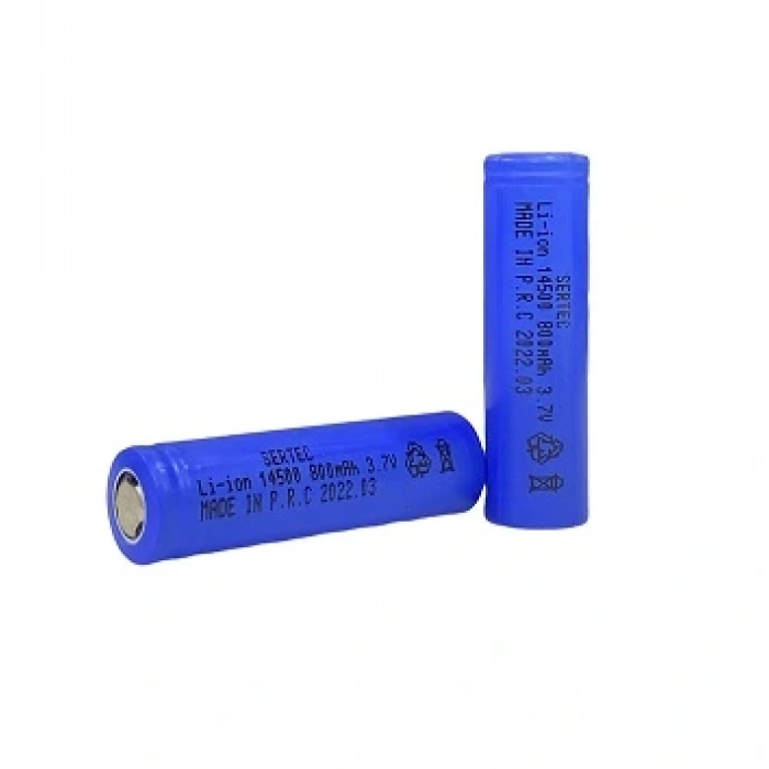 3.7V Li-ion 14500 AA - 800 mAh 1C Şarjlı Pil
