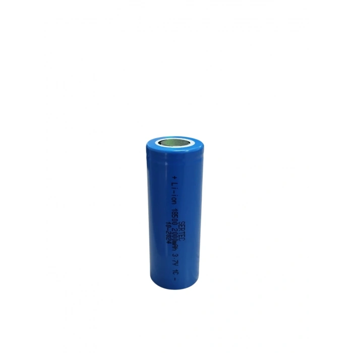3.7V Li-ion 18500 2000 mAh 1C Şarjlı Pil