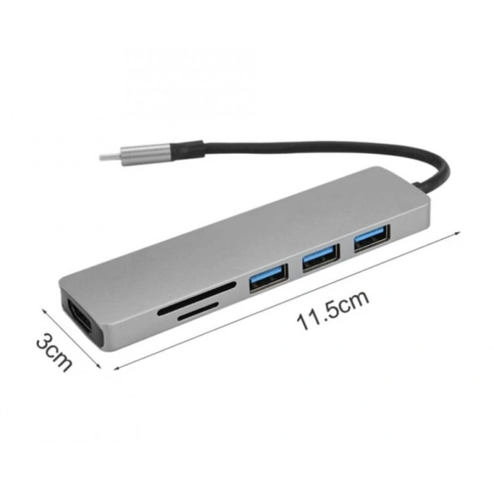 Airsky Hc74C 6 İn 1 Hdmı Çevirici