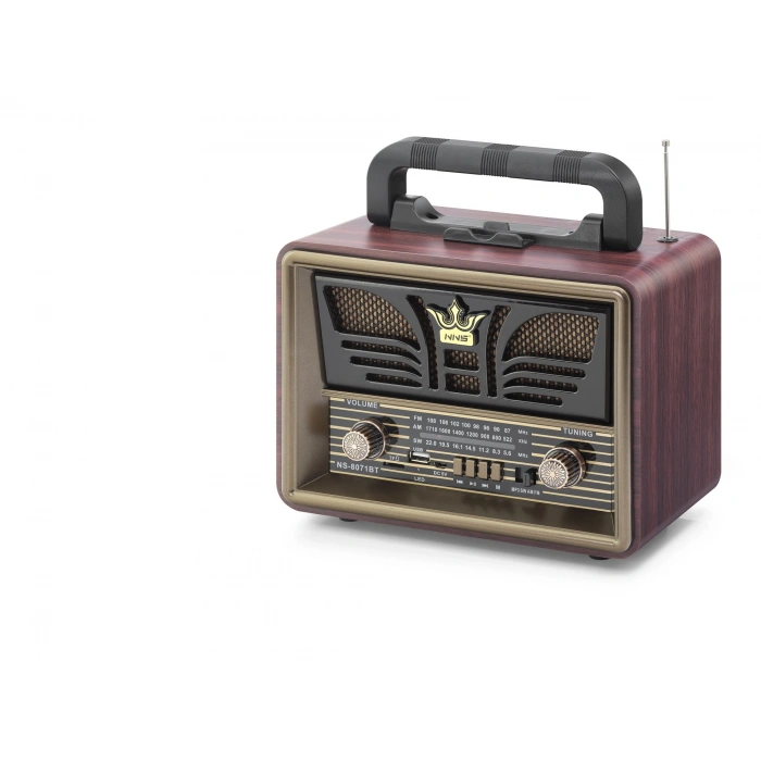 Bluetooth Nostaljik Hoparlör Fm 23.5 X 12 X 19 Cm NS8071BT