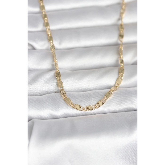 CM 14K Gold Renk Lazer Model 45 cm Kadın Kolye