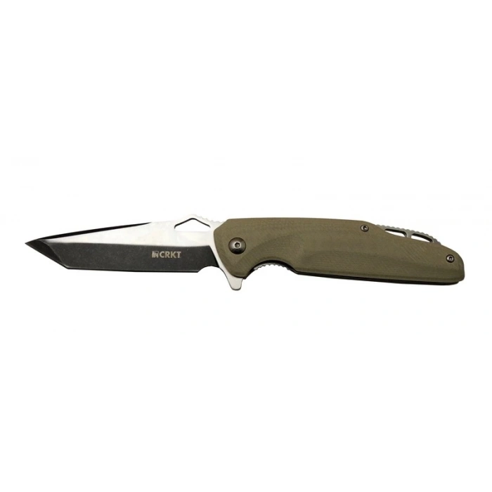 Crkt Predator 706 C Bej Kamp / Outdoor Çakı 21cm - Yarı Otomatik, Kutulu