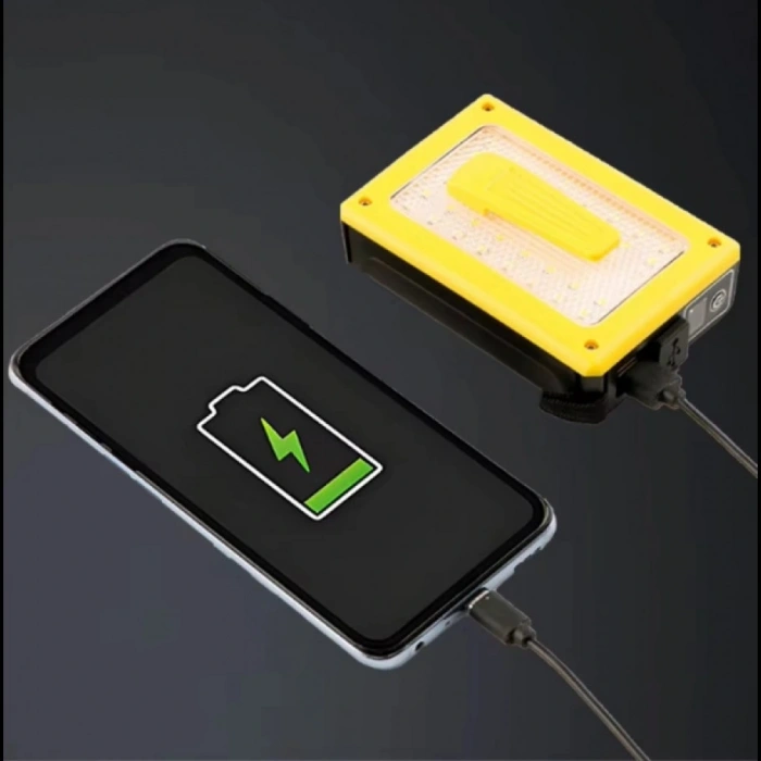 F.B.I Pro F-3003 Alüminyum PM10-TG LED Type-C Powerbank ve Solar Şarjlı Kamp Kafa Feneri