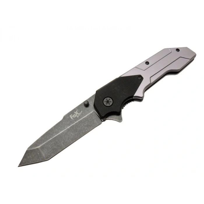 Fox A9 Gri Tanto Kamp Çakı 21cm- Yarı Otomatik