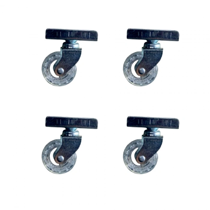 Furç Uzun-Sunta Bilyalı Teker - 20x50 - Şeffaf - 18MM HKS189 - 4 Adet