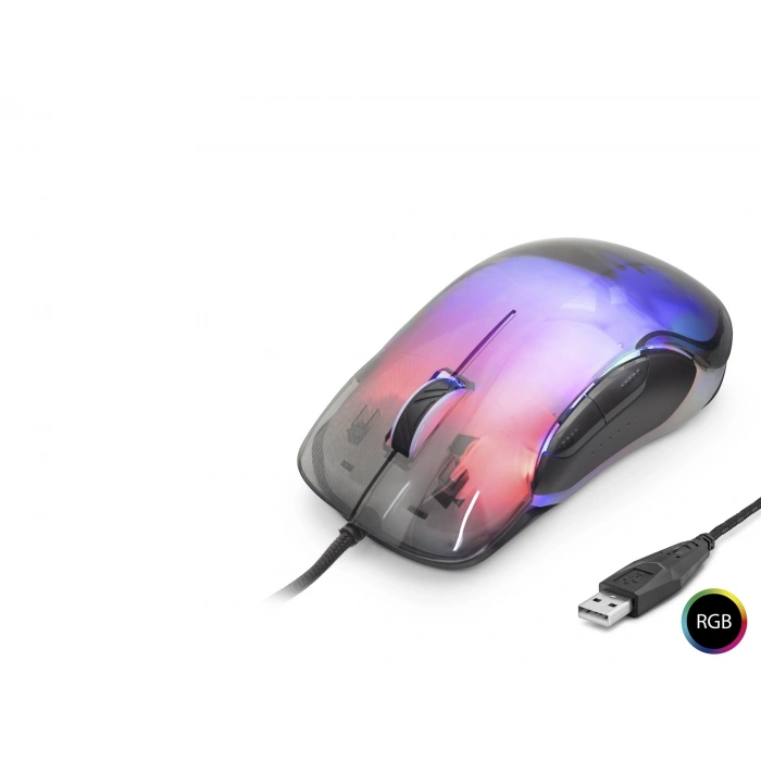 G702 Gaming Mouse 7200 Dpi 6 Tuş 1000 Hz Rgb - Kristal Siyah