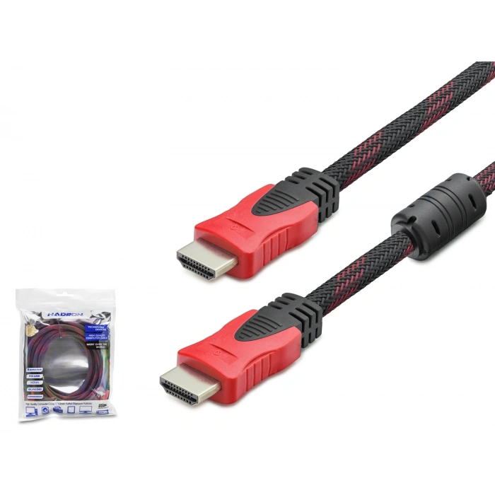Hdmi Kablo 3 M - Siyah Kirmizi HDX2013