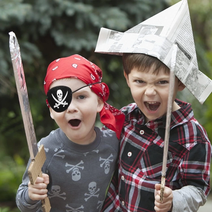 İthal Vinleks Deri Korsan Göz Bandı - Lastikli  Yumuşak