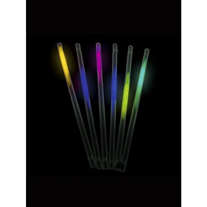 Karanlıkta Parlayan Glow  Fosforlu Pipet 3 Renk 3 Adet