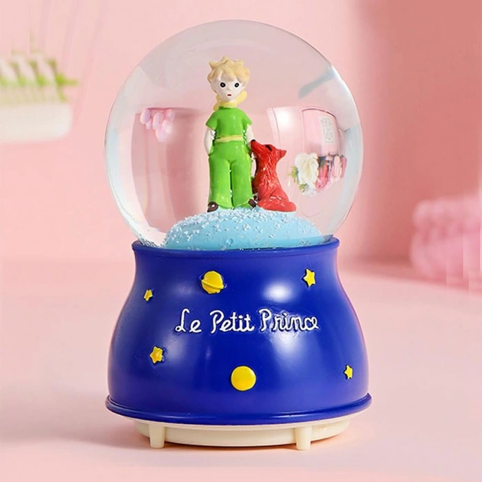 Küçük Boy Küçük Prens Kar Küresi Işıklı 6.5 cm