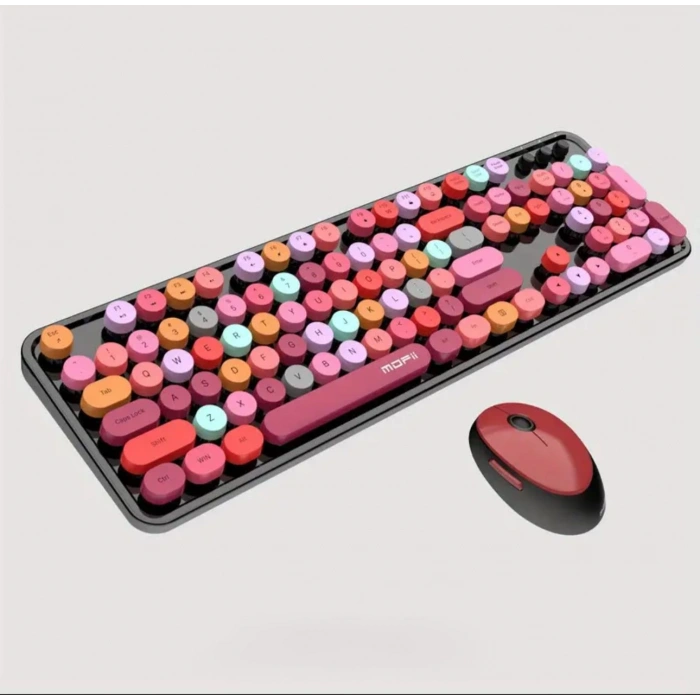 Mofii Zr513/K-S Sweet Kirmizi/Siyah Klavye Mouse Set