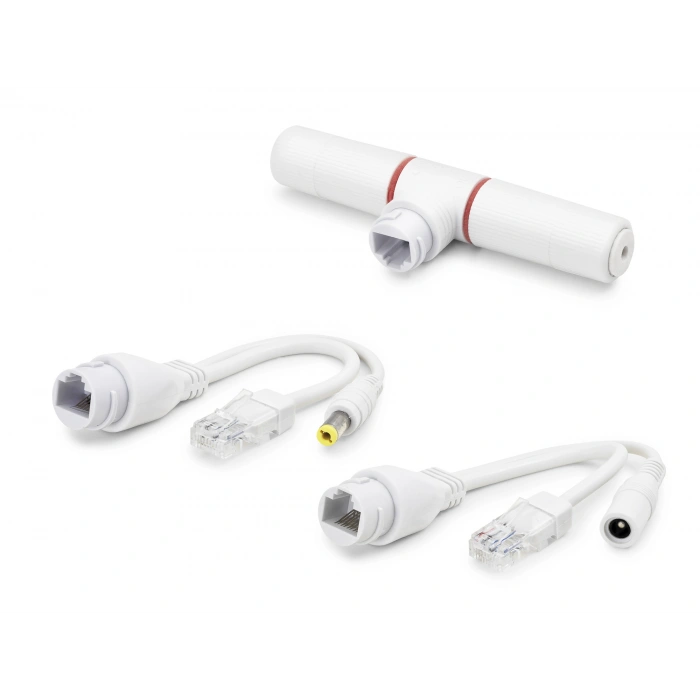 Poe Combiner Mux 2 In 1 Rj45 Veri + Güç Birleştirici Adaptör - Beyaz HDX5550