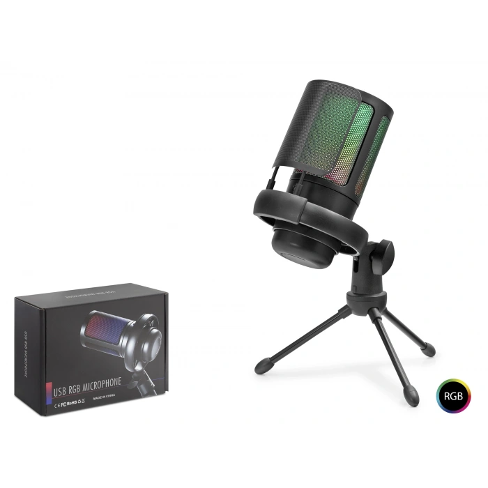 Profesyonel Gaming Rgb Mikrofon 192 Khz / 24 Bit Type-C - Siyah ME6S