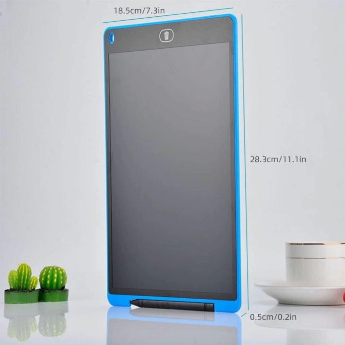 T12 Mavi Writing Tablet Lcd 12 Inç Dijital Kalemli Çizim Yazı Tahtası