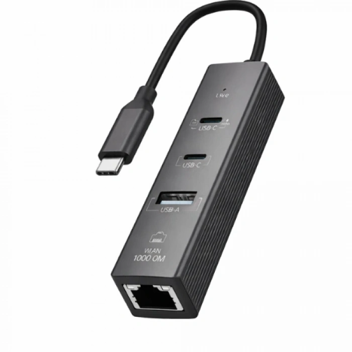 Type-C To 2 Type- Usb Gigabit Ethernet ZR1207