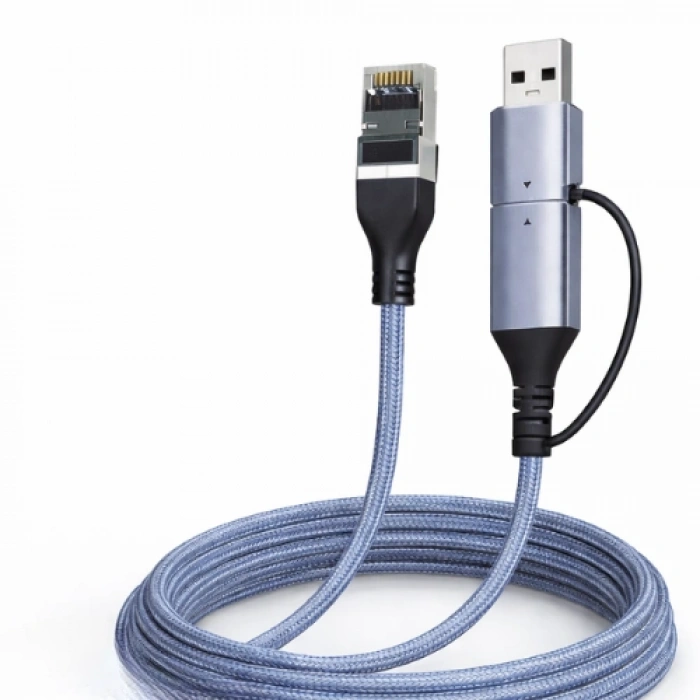 Usb 3.0 Type-C 2 In 1 Gigabit Ethernet Adapter ZR1159