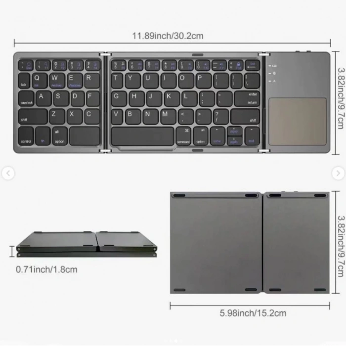 ZR443 B033 Katlanabilir Klavye