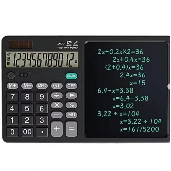 ZR900 Siyah Yazı Tahtalı Hesap Makinesi