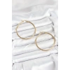 316L Çelik Gold Renk 45 mm Halka Kadın Küpe