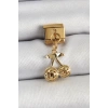316L Çelik Sallantılı Zirkon Taşlı Fiyonk Model Gold Renk Nomination C316L Çelik Sallantılı Kiraz Model Gold Renk Nomination Charm