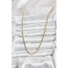 316L Çelik Zincir Gold Renk 60 cm Yılan Zincir Kadın Kolye
