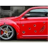 Araba Çıkartmaları 3D kurşun Delik sticker