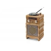 Bluetooth Nostaljik Fm Radyo Usb Tf Aux Hoparlör - Kahverengi FX2502B