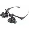 Gözlük Modeli 10X 15X 20X 25X Lens 2 Led Işıklı Büyüteç 9892G