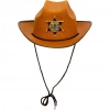 Kovboy Şerif Şapkası Kahve 12 Adet - Kostüm Parti ve Gösteri Şapkası