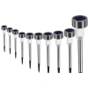 Metal Gövdeli Solar Bahçe Lambası 10 lu Paket