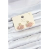 Pembe Zirkon Taşlı Gold Swan Kuğu Model Kadın Küpe