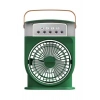 Şarjlı 600 Ml Su Hazneli Taşınabilir Masaüstü Vanilatör  Güçlü Fan Ve 2000 Mah Pil Yeşil