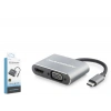 Type-C Combo Hub Hdmi 4K Vga Usb 3.0 Pd 4 Port Gri HDX7839
