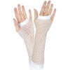 Uzun File Örgü Eldiven Beyaz Renk