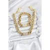 Xuping Gurmet Gold Renk Kolye ve Bileklik Seti