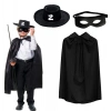 Zorro Pelerini Şapkası ve Maske Seti Çocuk Boy