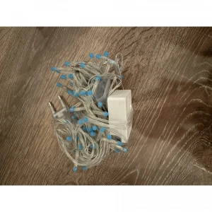 10 M 100 Led Damla Uçlu Mavi Işık Şeffaf Kablo MZ-17-6