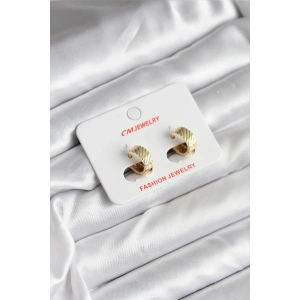 14K Gold Renk Kaplama CM Kadın Küpe