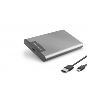 2.5 Inç Sata Hdd/Ssd Harici Disk Kutusu Usb 3.0 Type-C Rgb - Gümüş HDX1782